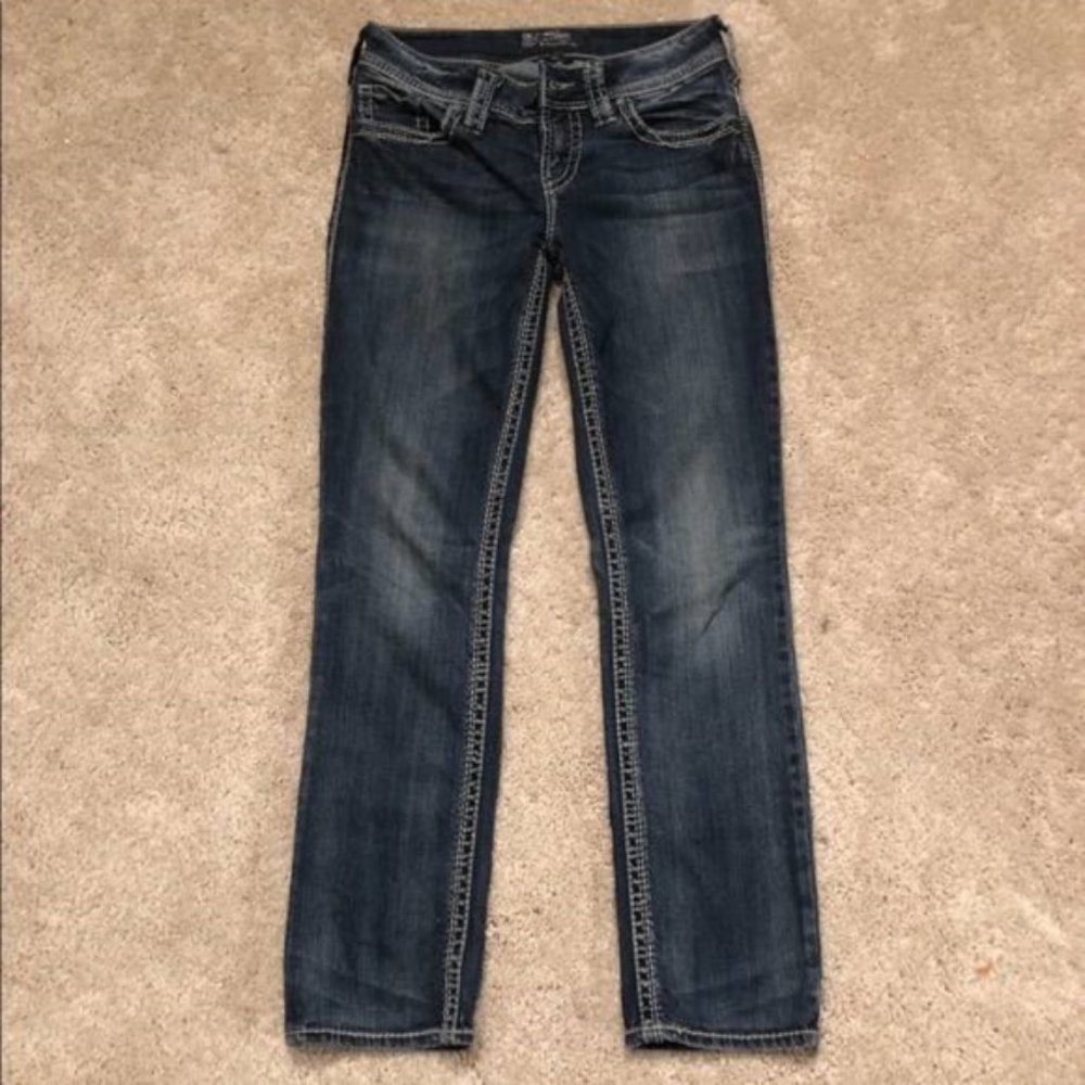 Silver | Suki Straight Jeans